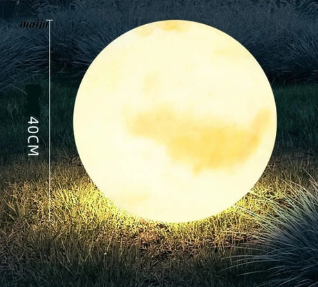 GVG Solar-Powered Waterproof Moon Garden Lamp from Kaiyashi