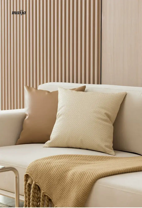 MISTYWOOD Retro High-End Leather Pillow from MISTYWOOD