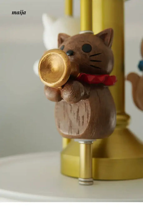 QXWD Cat Musician Ceiling Lamp Children's Room from QXWD