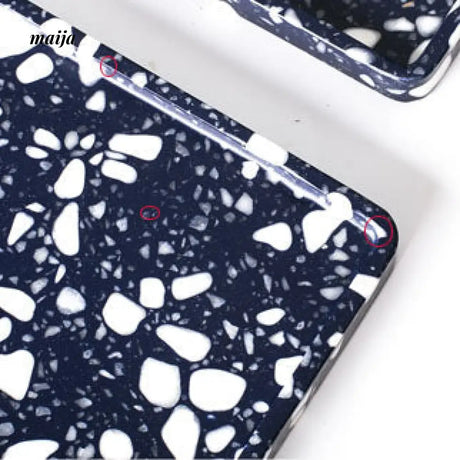Deep Sea Blue Terrazzo Tray from maija
