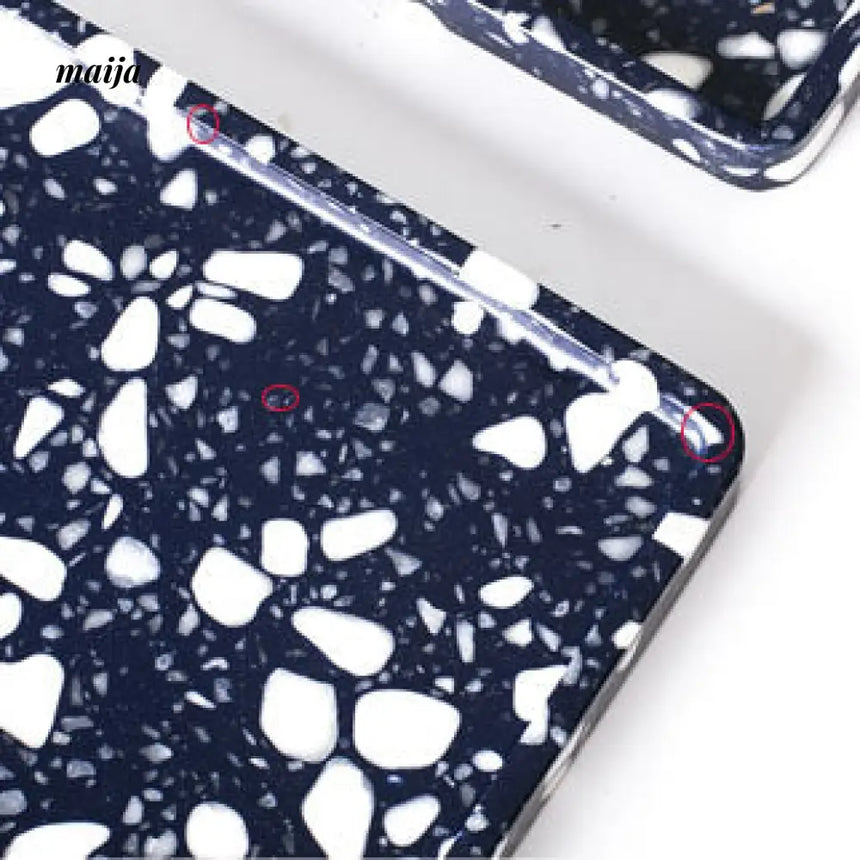 Deep Sea Blue Terrazzo Tray from maija