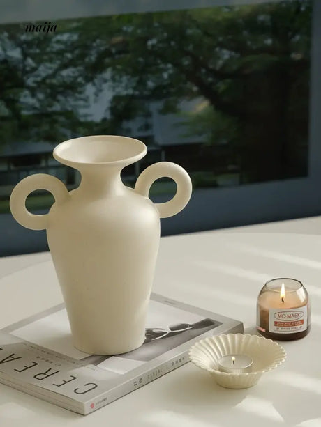 WENSHUO Cream Retro Ceramic Decorations from WENSHUO