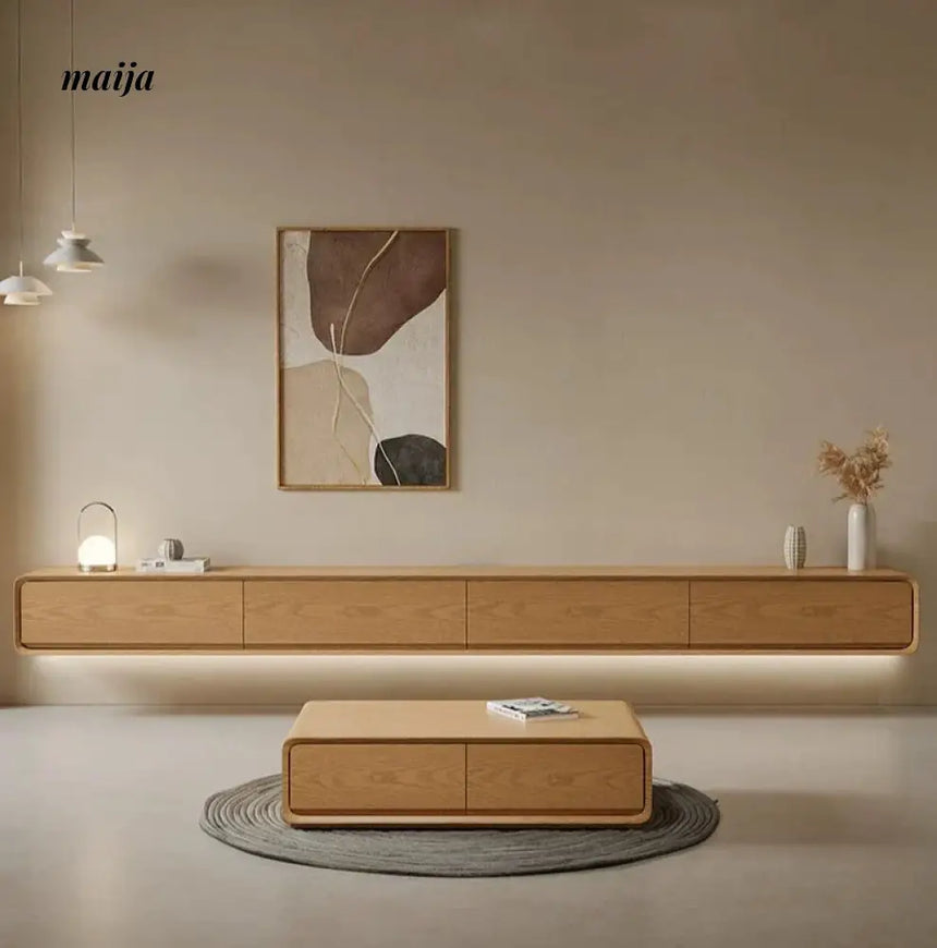 [Pre-Order] Dianne Solid Wood All in One TV Cabinet from Jun Chuang