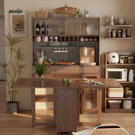 FUYUKI San Diego Retractable Dining Table and Cabinet from FUYUKI