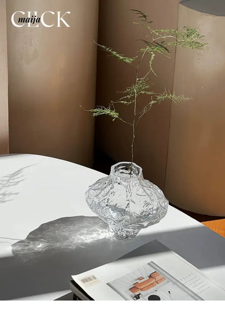 CLICK Glacier Glass Vase Large Space Decor from CLICK