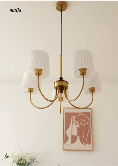 NANCY French Retro Chandelier Modern Bedroom Lamp from NANCY