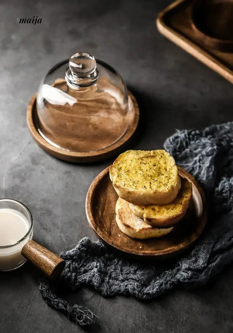 Mini Dessert Tray with Glass Lid from Zodian