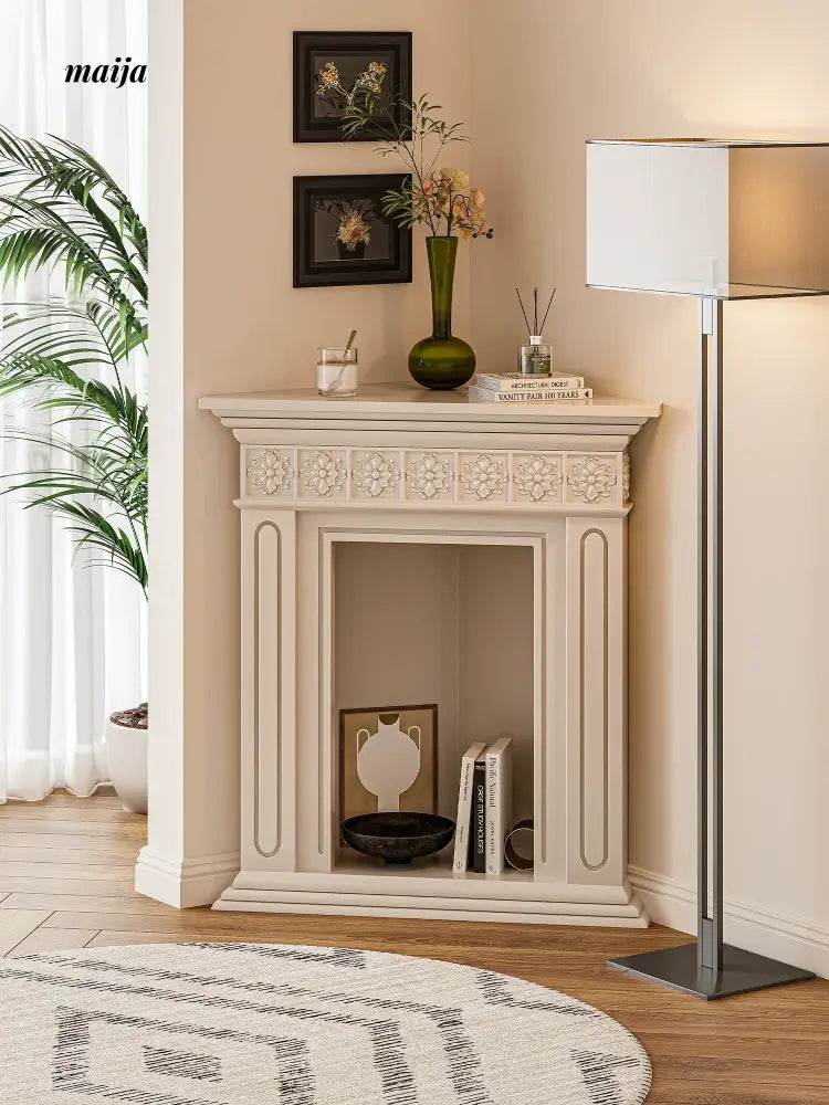 Miami Corner Fireplace Display Shelf from GUJI