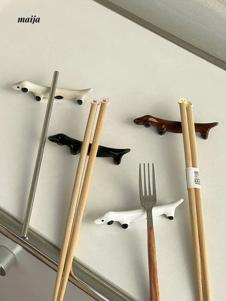 OKHONEY Sausage Dog Chopstick Rest from maija