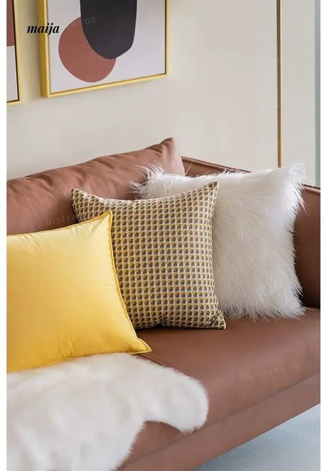 MISTYWOOD Orange Rectangular Sofa Pillow from MISTYWOOD