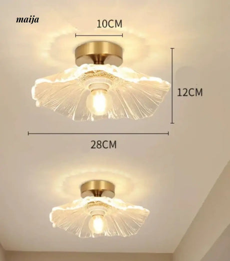 GVG Lotus Leaf Crystal Ceiling Light from GVG