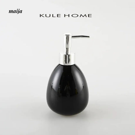 KULE HOME Ceramic Lotion Bottle with Sponge Base from KULE HOME