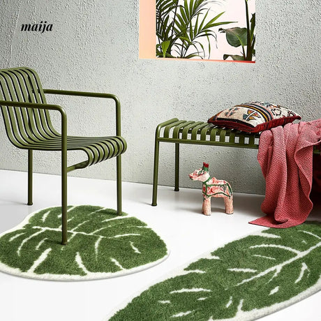 KENZAKI Leafy Washable Floor Mat from KENZAKI