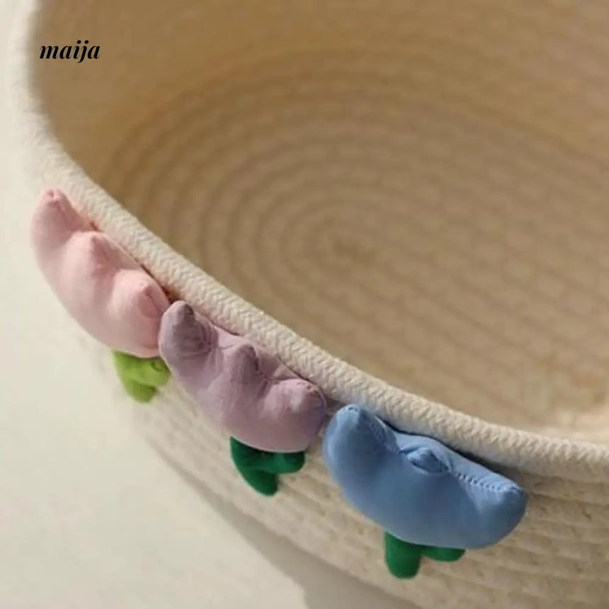 MUYE Tulip Woven Storage Basket from MUYE