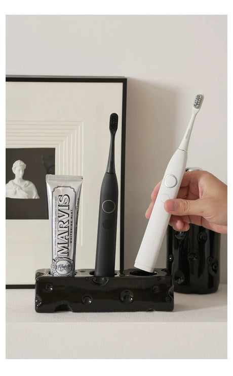 LENYVASEN Remy Cheese Ceramic Toothbrush Rack from LENYVASEN