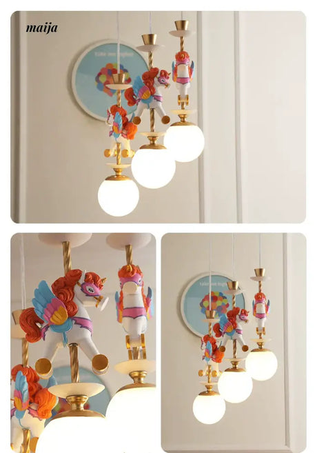 QXWD Circus Cartoon Ceiling Lamp Children's Room from QXWD