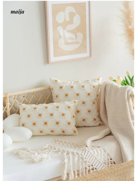 MISTYWOOD Daisy Sunflower Decorative Pillow from MISTYWOOD