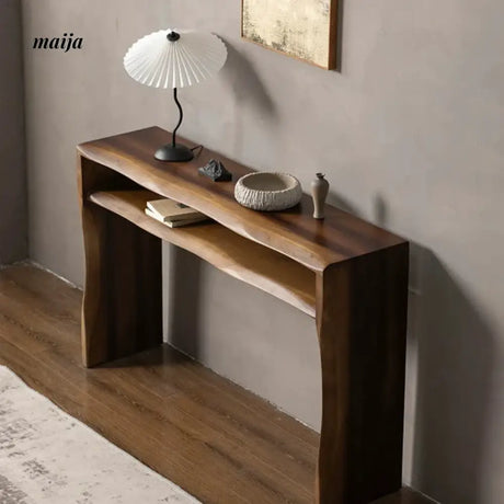 Raw Edge Solid Wood Console Table from maija