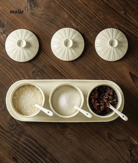 Ceramic Seasoning Jar Set from maija