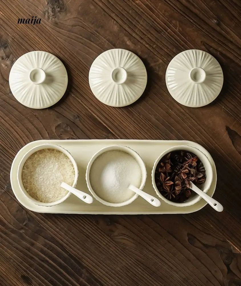Ceramic Seasoning Jar Set from maija