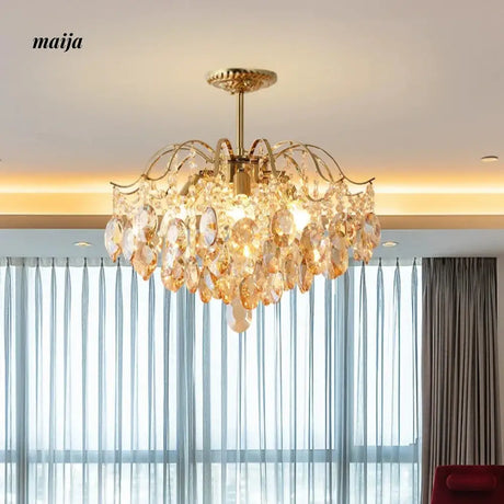 NANCY Romantic Crystal Chandelier French Retro Style from NANCY