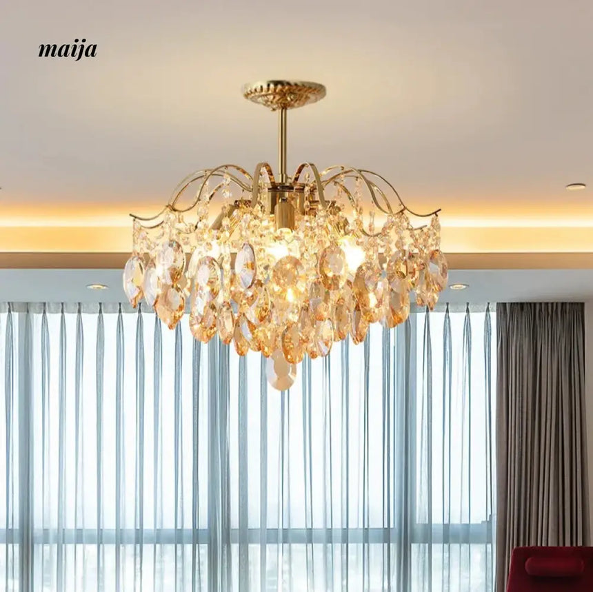 NANCY Romantic Crystal Chandelier French Retro Style from NANCY