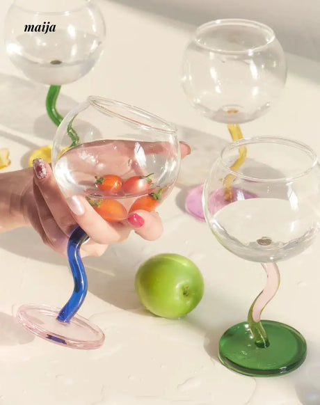 SOREMO Colourful Bubble Wine Glass from maija