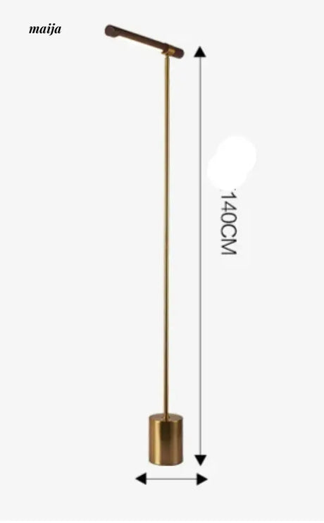 Long Bar Wood Grain Floor Lamp from maija