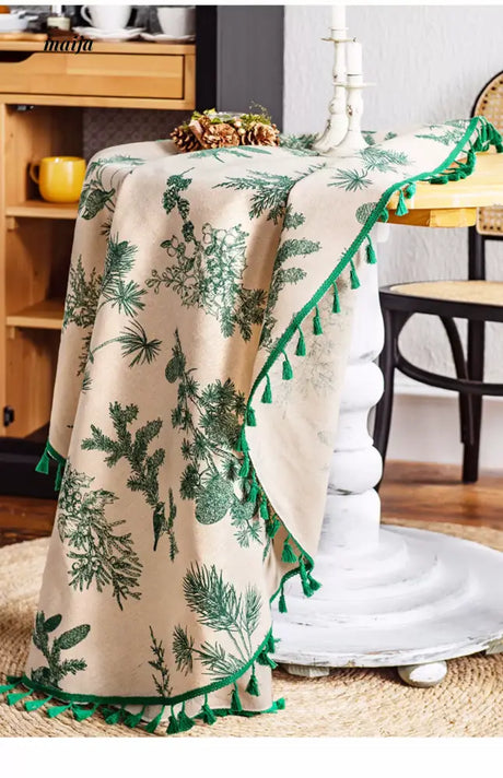 MAN YUE HOME French Retro Round Tablecloth for Luxury Decor from MAN YUE HOME