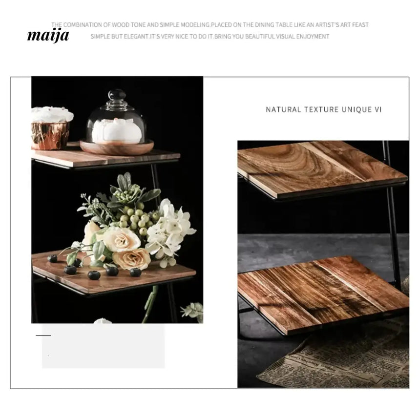 Wooden Dessert Display Tray from KIMACHI