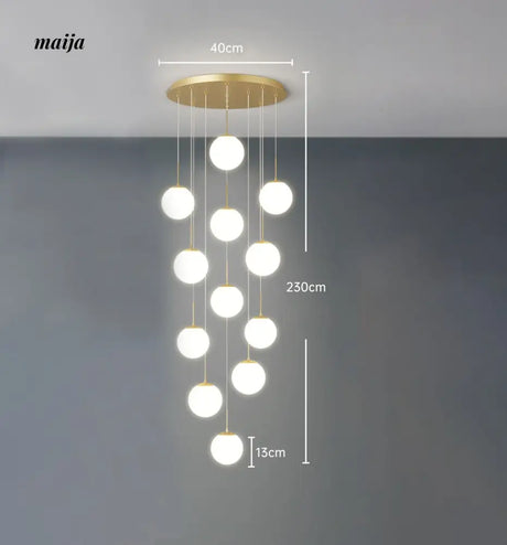 Round Staircase Chandelier from maija