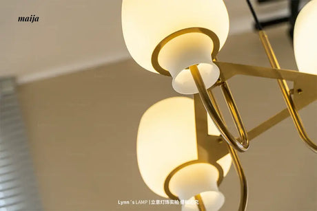 LYNN Japanese Glossy Retro Ceiling Lamp from Lynn's Lamp