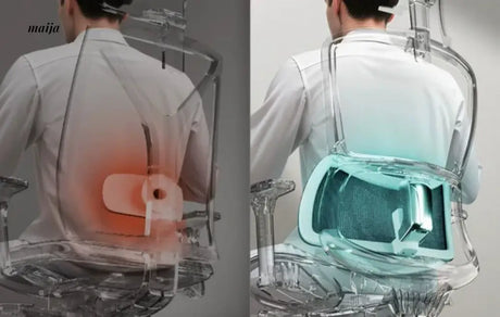 Black and White E2PRO Ergonomic Chair from Hbada