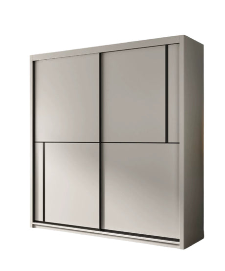 AIWO Lucien Light Luxury Glass Sliding Door Wardrobe from AIWO
