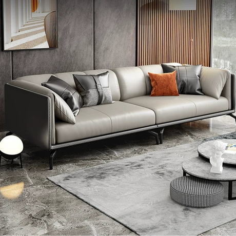 DIPU Kailey Nordic Light Luxury Leather Sofa from DIPU