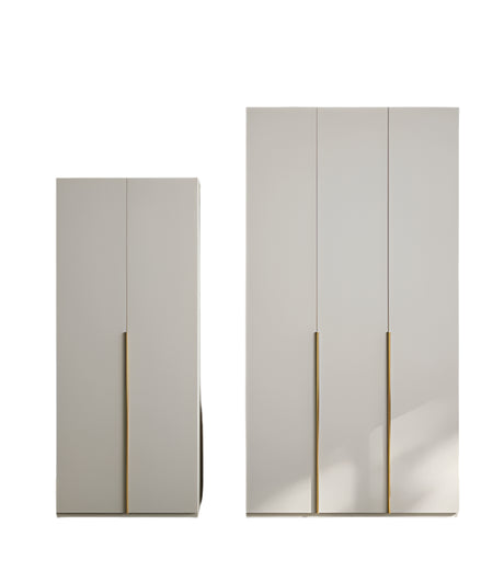 AIWO Vianne Net-Red Cream Double Door Storage Wardrobe from AIWO