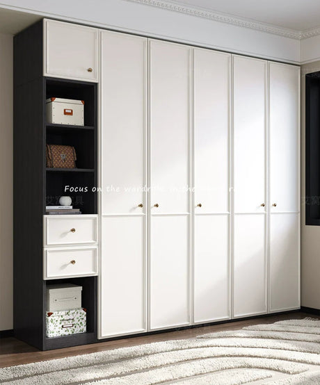 AIWO Orion One-Door Ceiling-High Wardrobe with Corner Desk Integration from AIWO