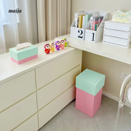 MUSN Cream Wind Trash Bin from MUSN