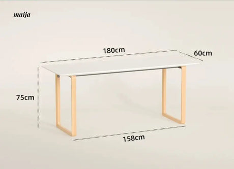PUMPKIN BOX Nordic Solid Wood Double Desk from PUMPKIN BOX
