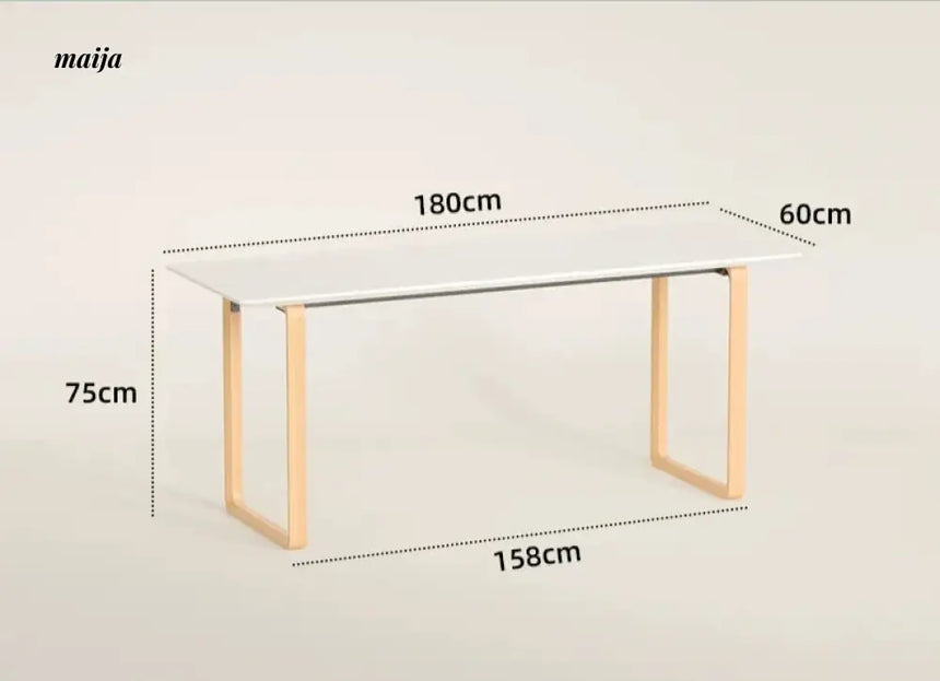 PUMPKIN BOX Nordic Solid Wood Double Desk from PUMPKIN BOX