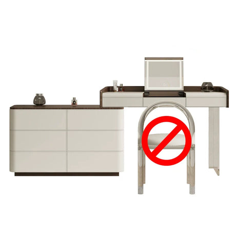 GEPH Ruby Integrated Cream Storage Dressing Table from GEPH