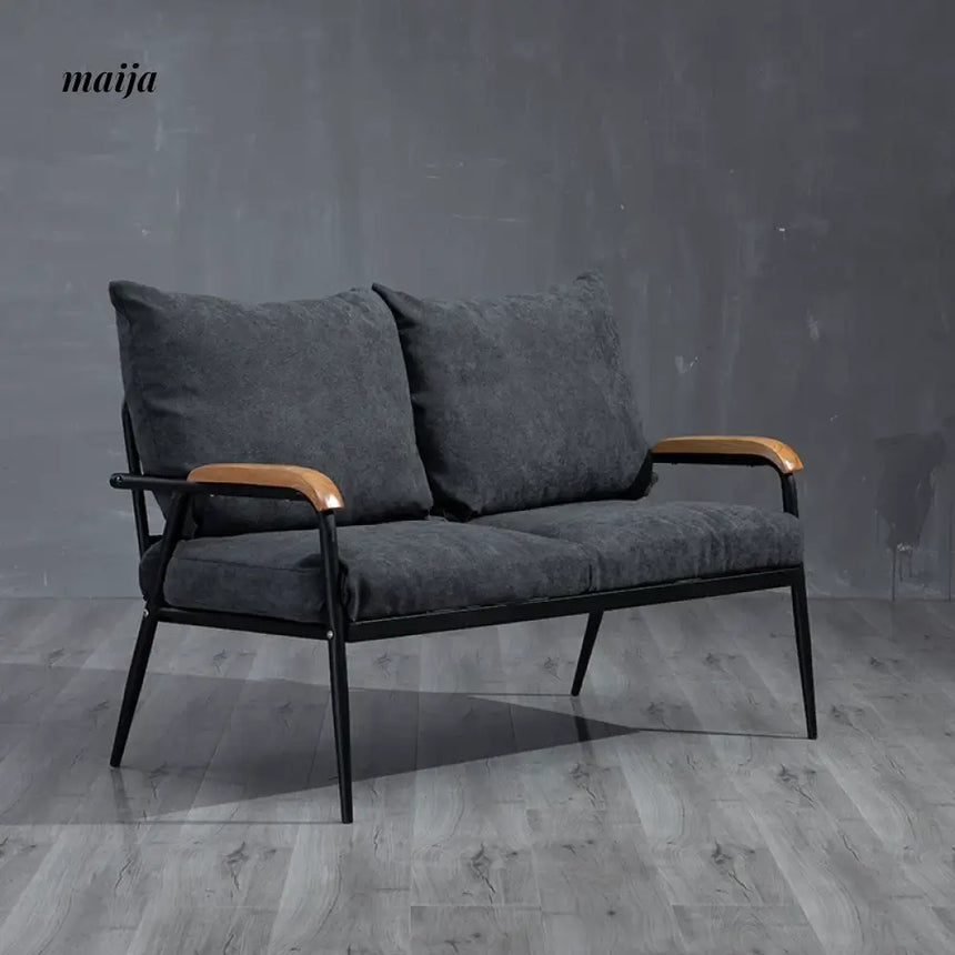 ANJI CHENJI Scandinavian Natural Wood Double Sofa from ANJI CHENJI