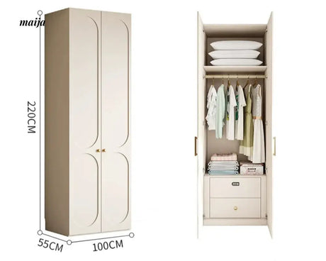 MEIHOUSE French Pine Board Wardrobe Bedroom Finished Large Cabinet from MEIHOUSE