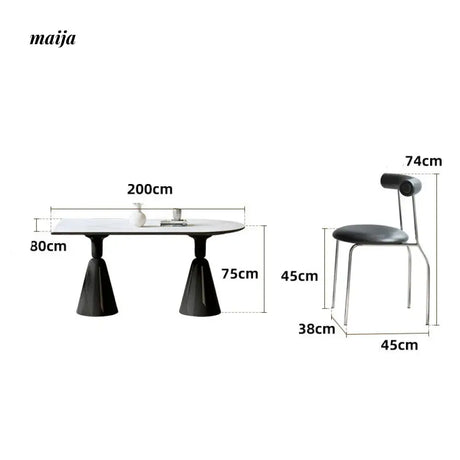 DOSMARS Lucas Small Rock Board Table from DOSMARS