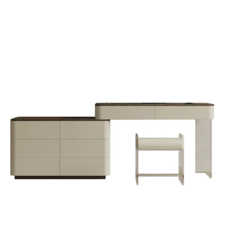 GEPH Stella Cream Acrylic Storage Dressing Table from GEPH
