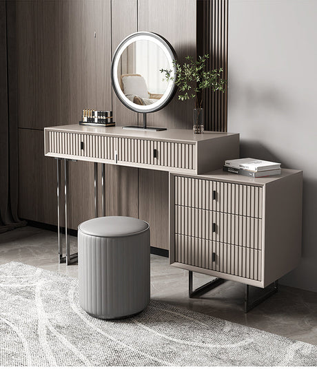 APARTMENT NO.7 Jamie Sleek Stainless Steel Bedroom Dressing Table from APARTMENT NO.7
