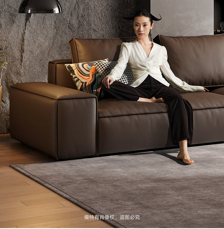 FASATI Leonardo Chic Minimalist Leather Sofa from FASATI