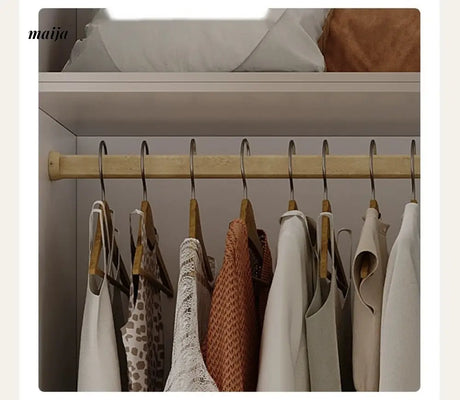 MEIHOUSE French Cream Bedroom Storage Combination Coat Cabinet from MEIHOUSE