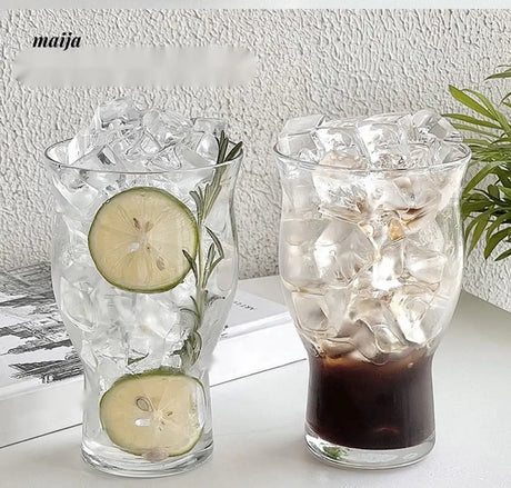 BANKE Large Capacity Transparent Glass Ice Coffee Cup from BANKE