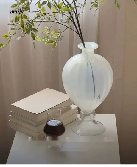 GUIFOU Vintage Glass Art Vase Pair from GUIFOU